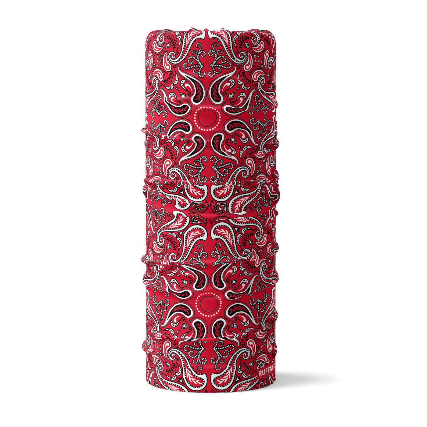 Red Paisley Snood Tube Scarf